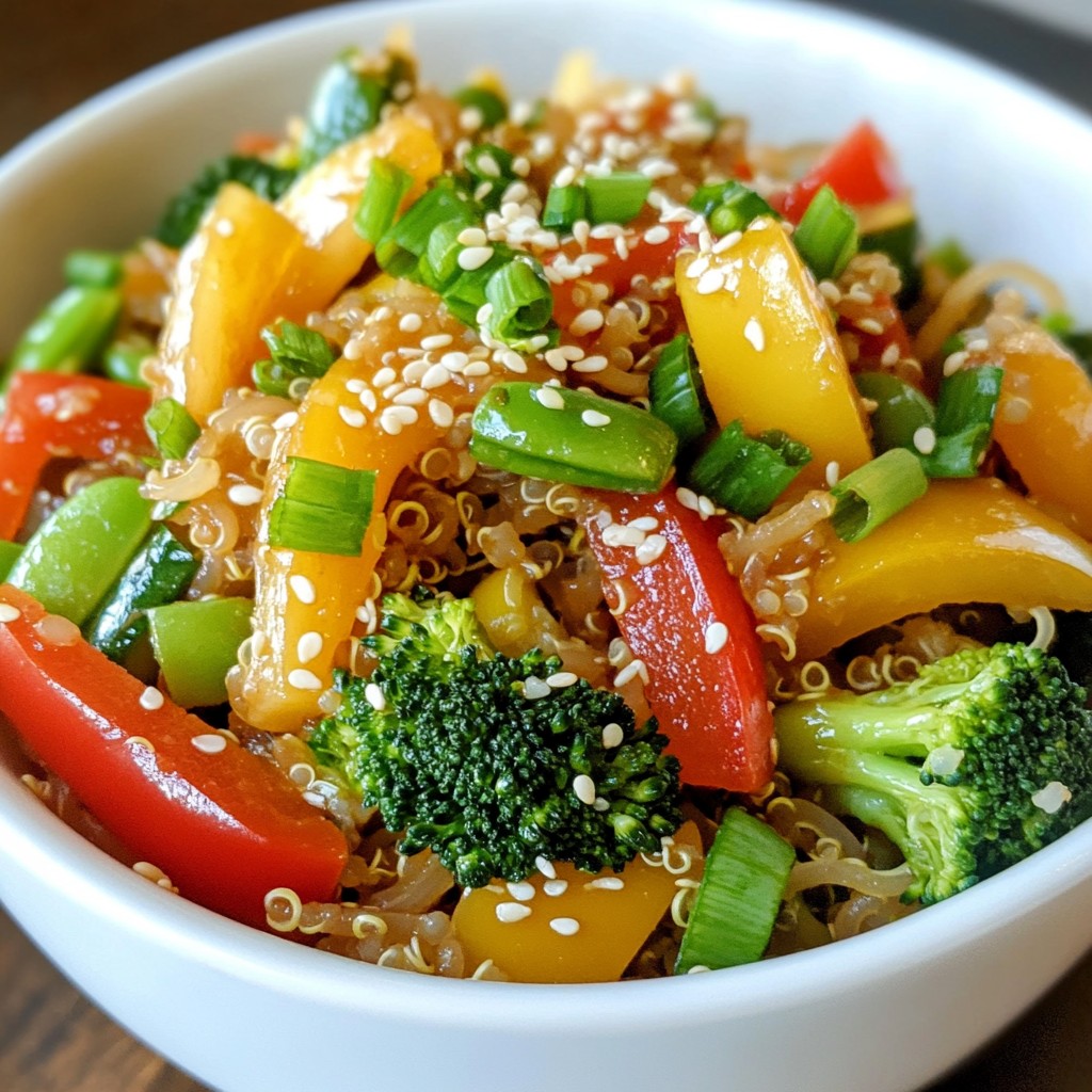 Healthy Noodles Quinoa and Veggie Stir-Fry Delight