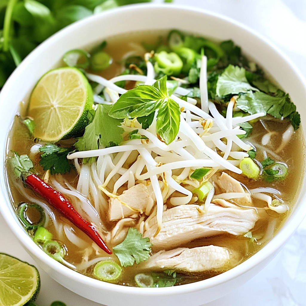 Hearty Noodle Dishes Ginger Lime Chicken Pho Delight