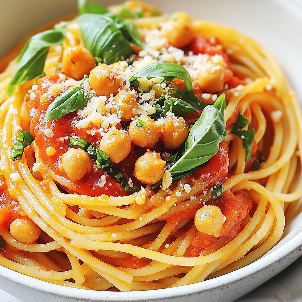 One-pan Meals Smoky Tomato and Chickpea Spaghetti