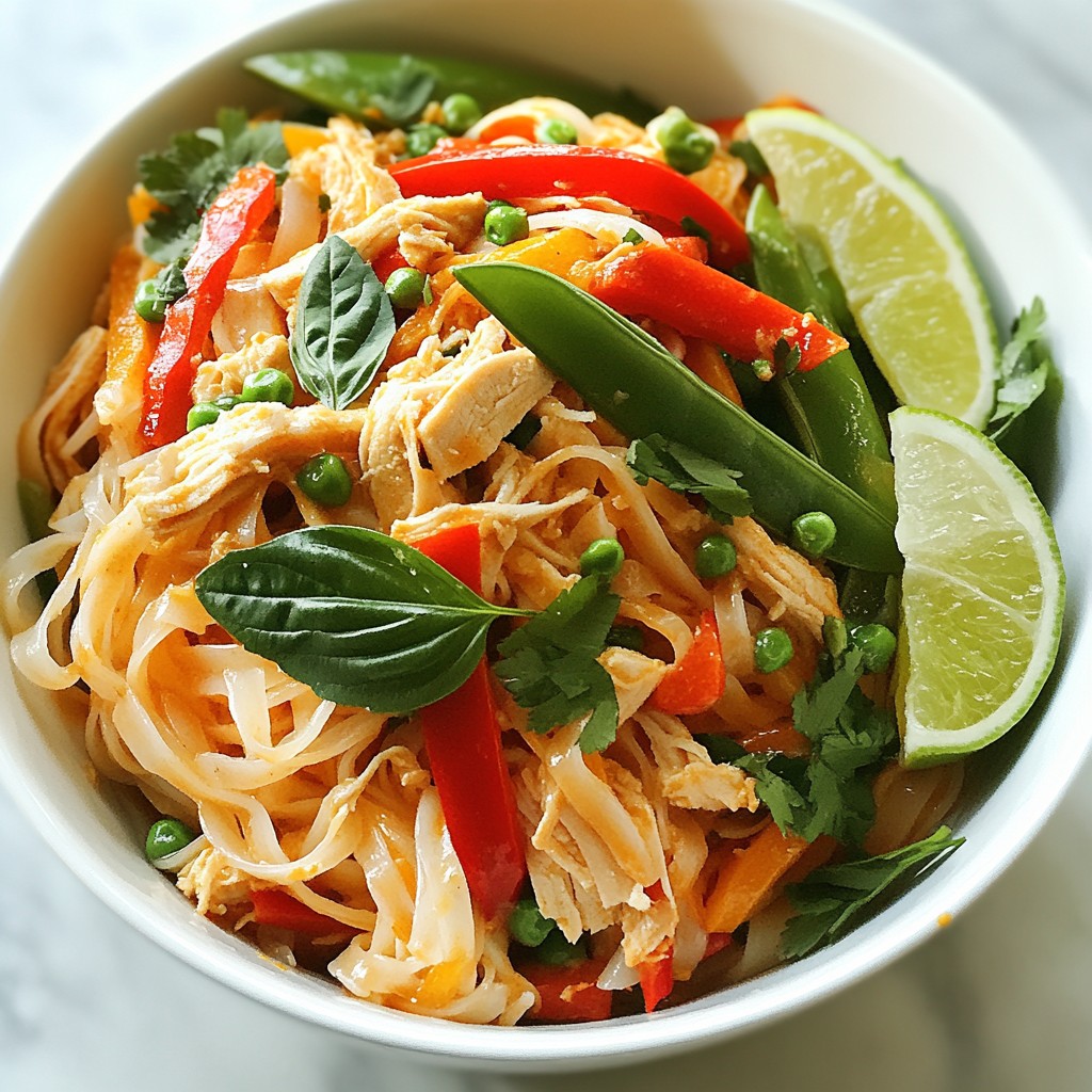 Hearty Noodle Dishes Spicy Thai Basil Rice Noodles