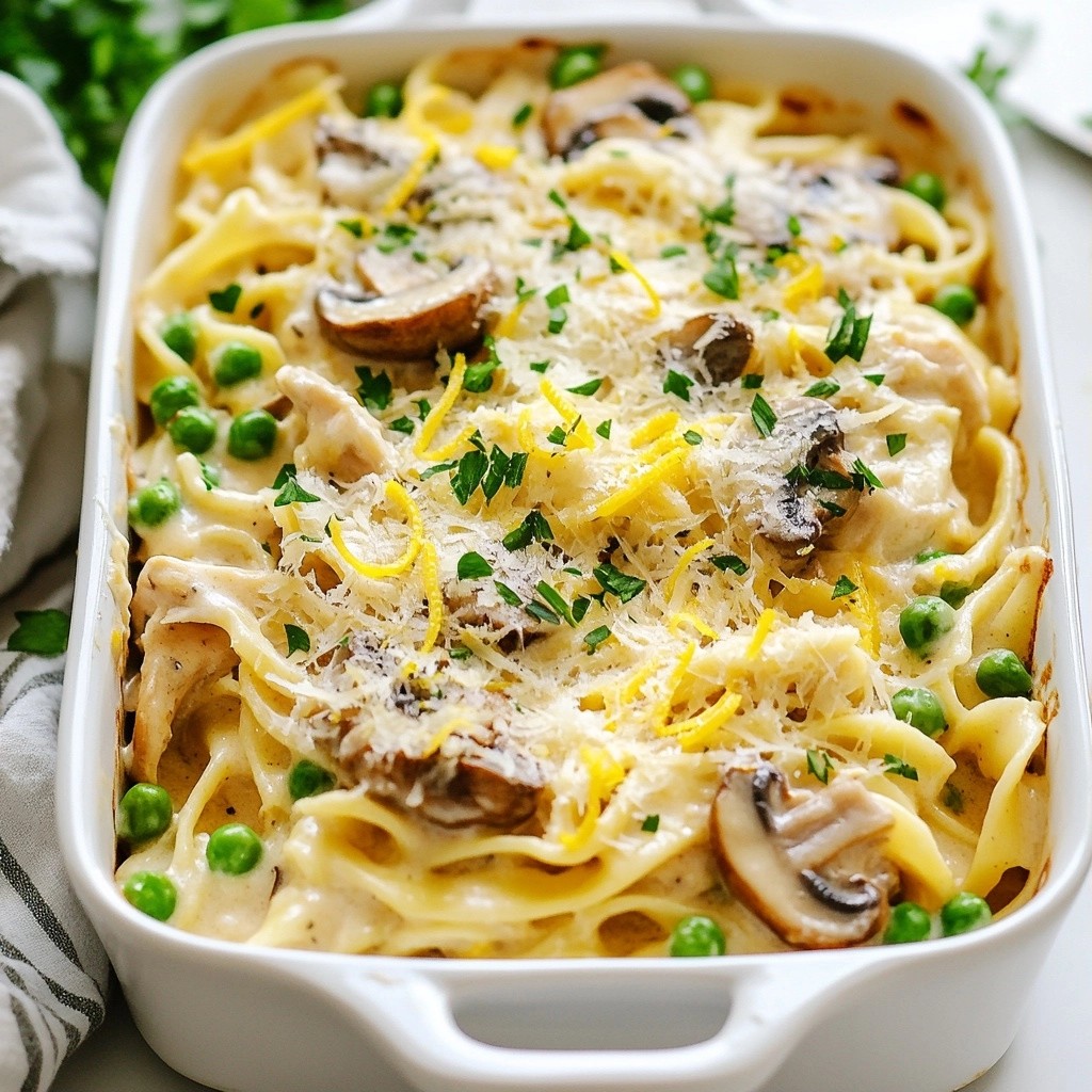 Quick Pasta Recipes Lemon Thyme Chicken Tetrazzini Delight
