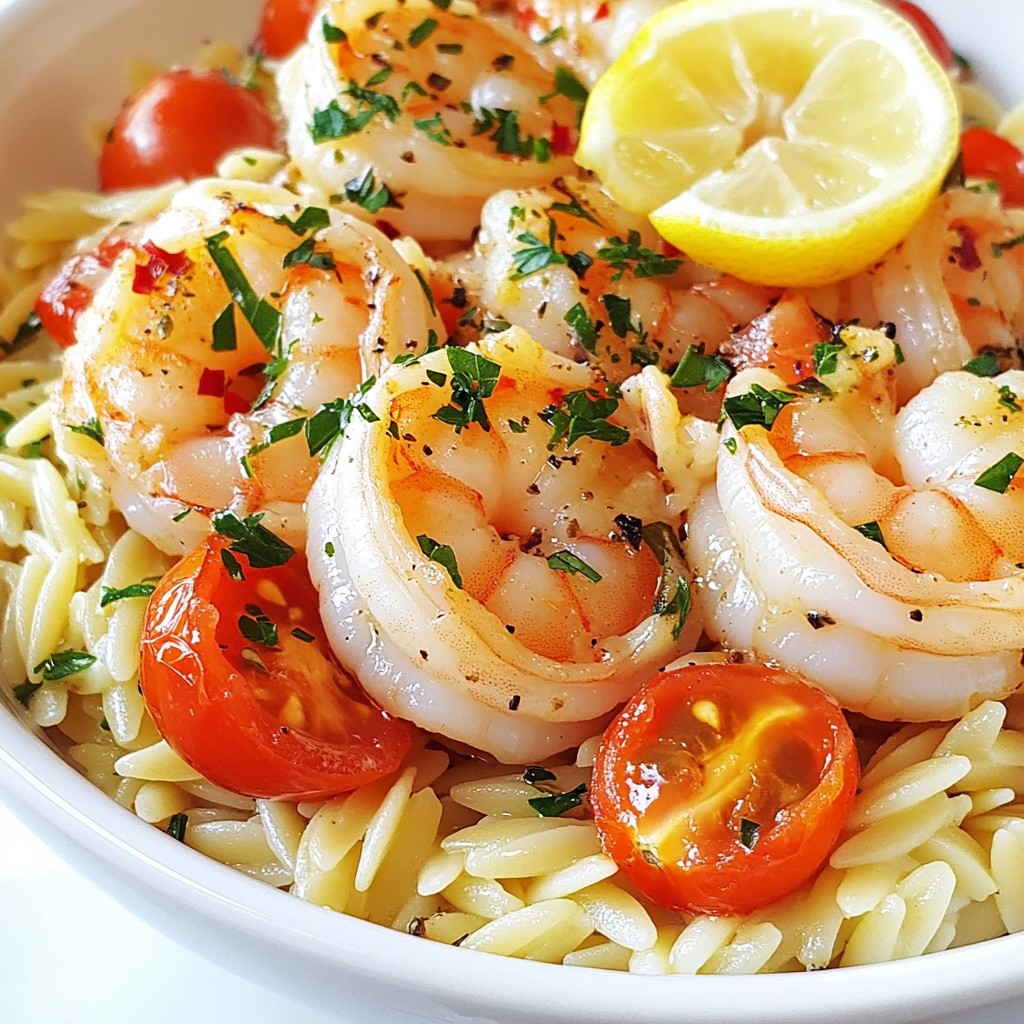 One-Pan Meals Garlic Butter Shrimp Orzo Delight