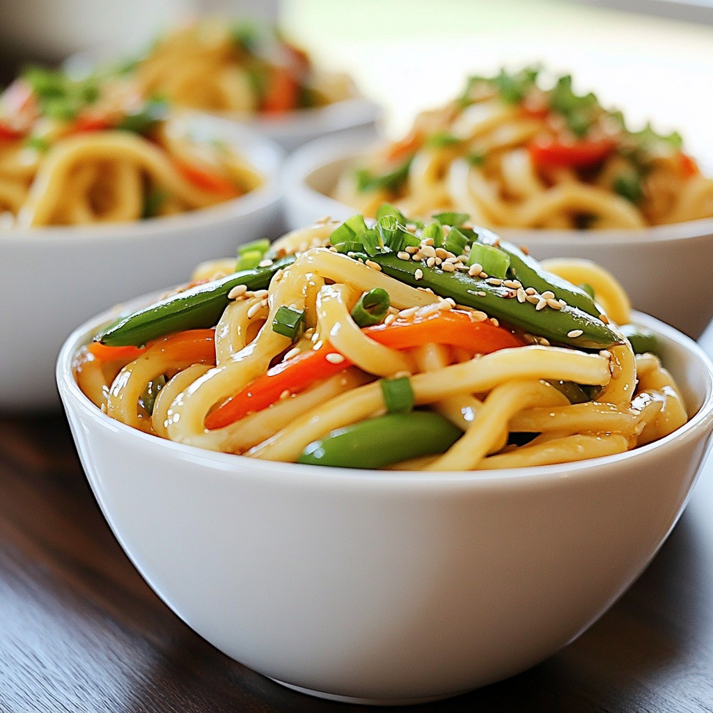 Hearty Noodle Dishes Savory Soy Ginger Udon Delight