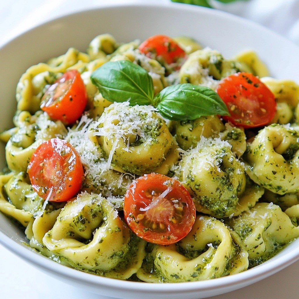Quick Pasta Recipes Basil Pesto Tortellini Delight