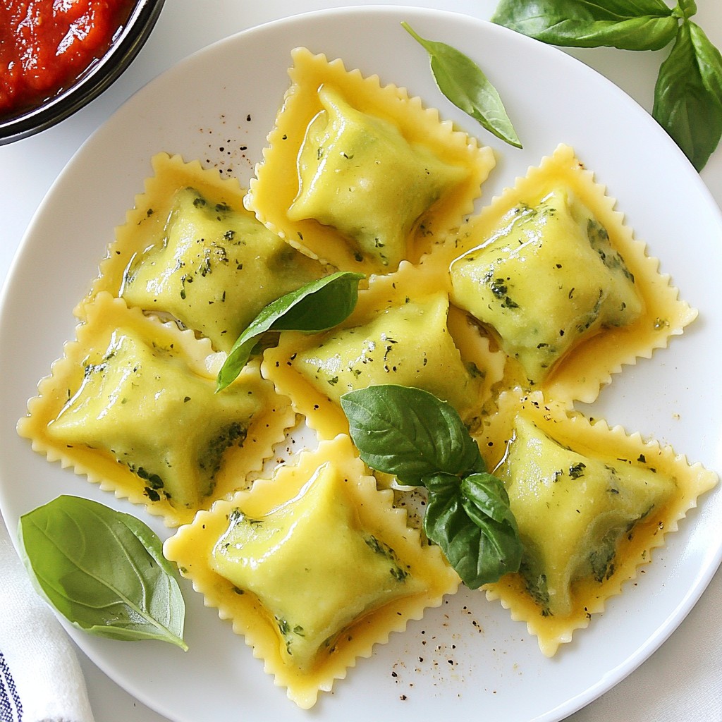 Quick Pasta Recipes Spinach Ricotta Ravioli Delight
