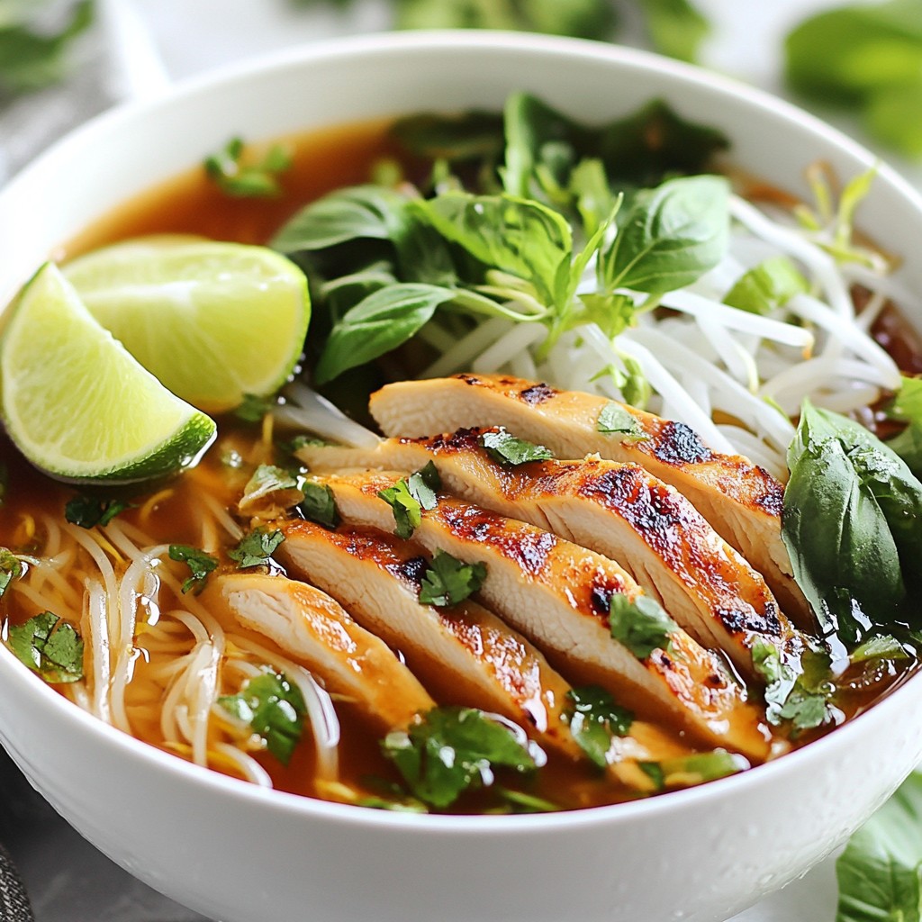 Hearty Noodle Dishes Ginger Lime Chicken Pho Delight