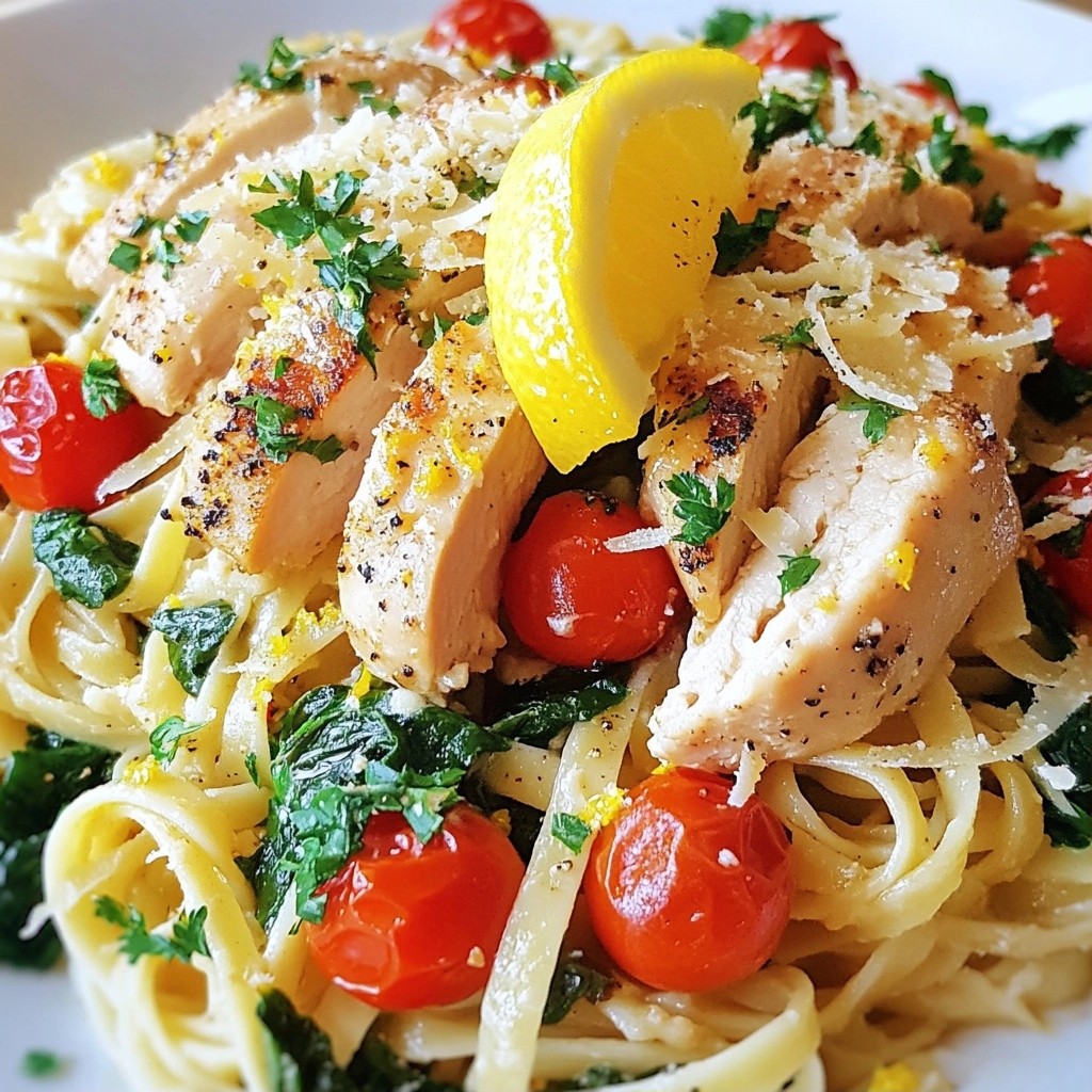 Quick Pasta Recipes Lemon Pepper Chicken Linguine Delight