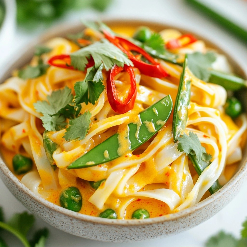 Hearty Noodle Dishes Spicy Thai Coconut Curry Bliss