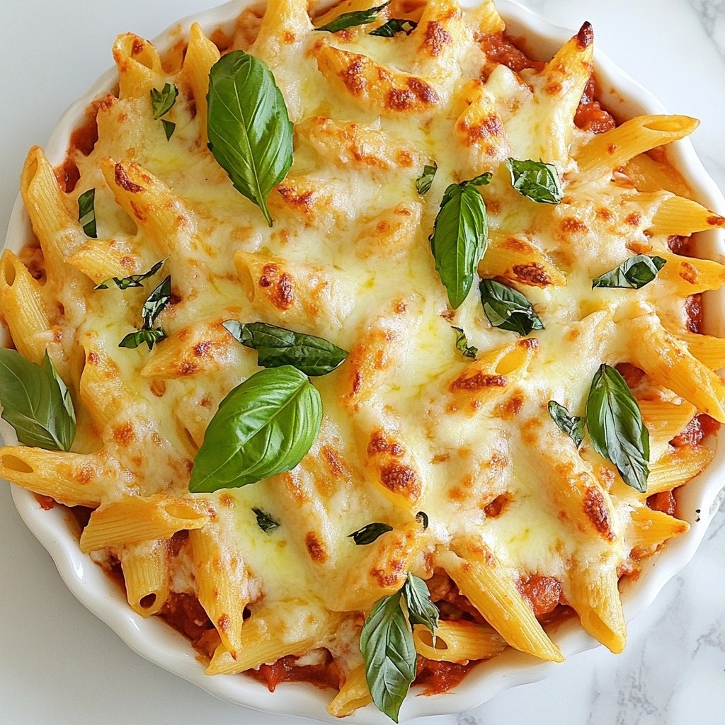 Baked Pasta Delights with Basil Ricotta Recipe
