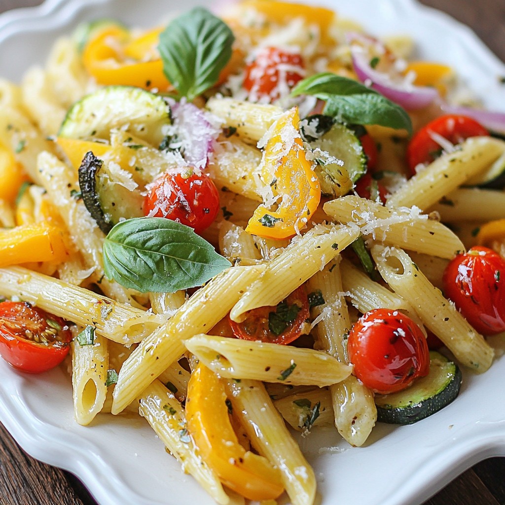 One-pan Meals Herb Roasted Vegetable Pasta Recipe