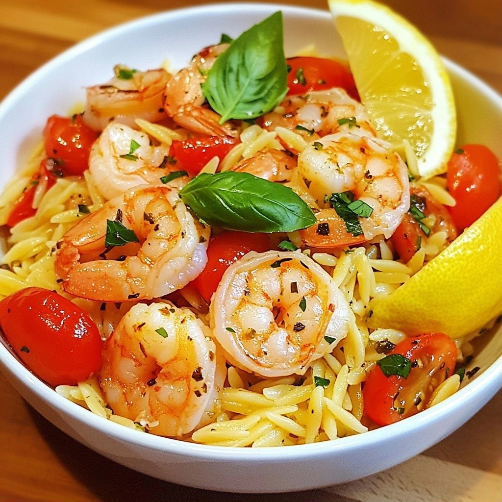 Quick Pasta Recipes Lemon Basil Shrimp Orzo Delight