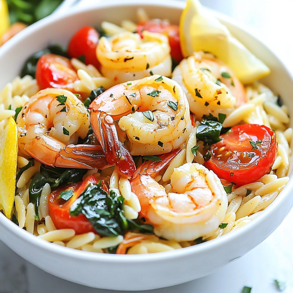 One-Pan Meals Garlic Butter Shrimp Orzo Delight
