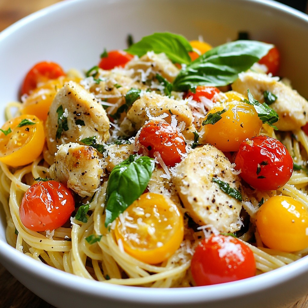One-Pan Meals Lemon Basil Chicken Spaghetti Delight