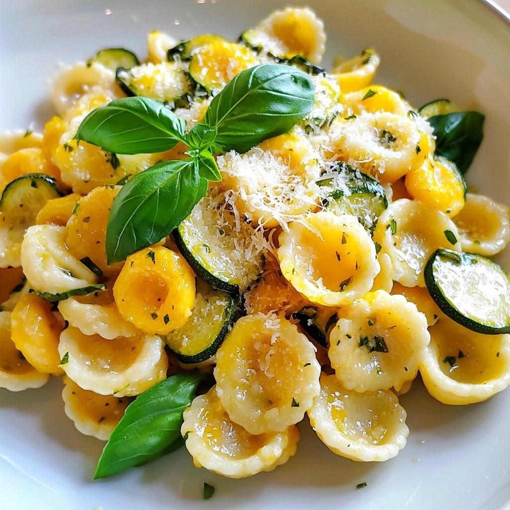 Quick Pasta Recipes Lemon Zucchini Orecchiette Delight