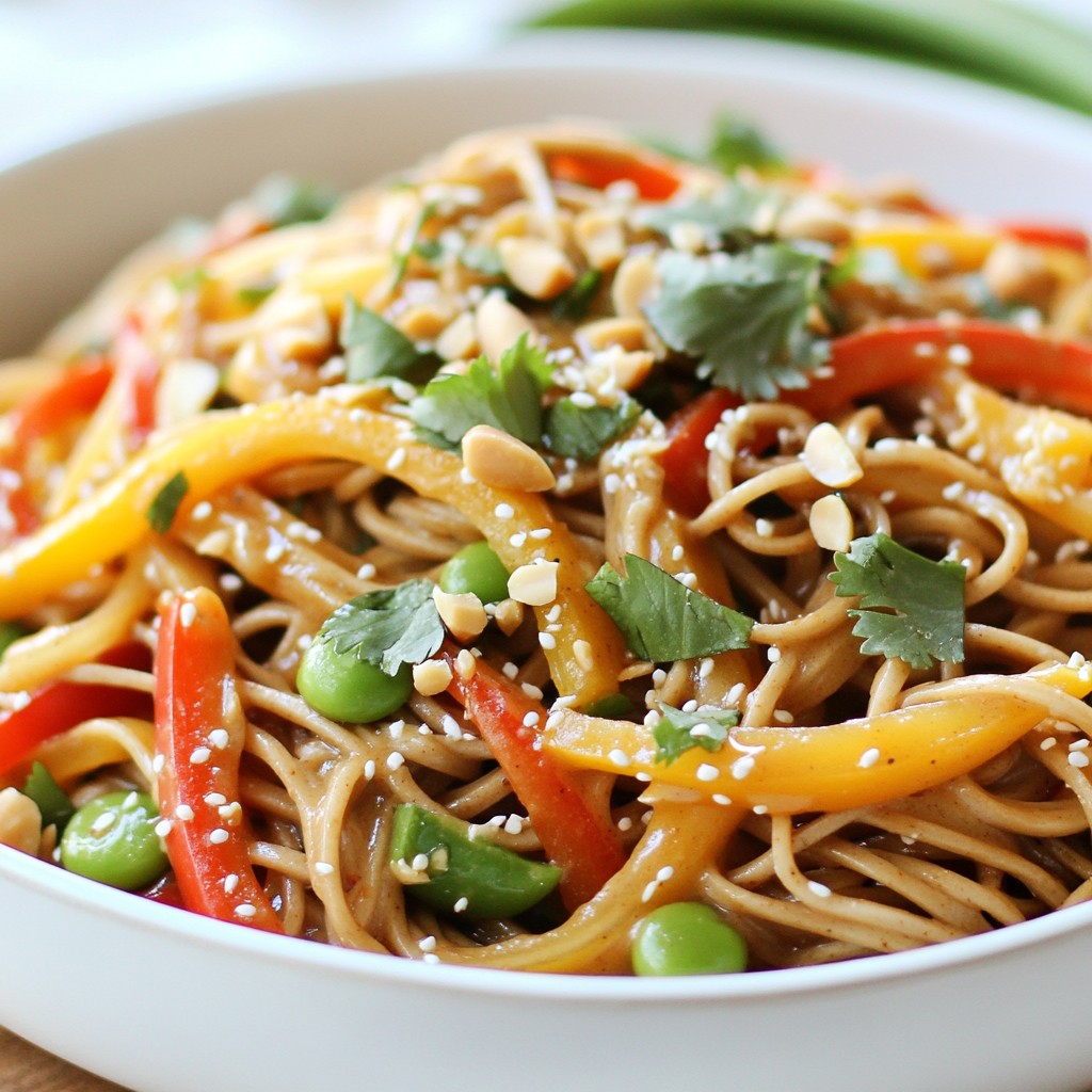 Hearty Noodle Dishes Soba Noodles with Peanut Sauce
