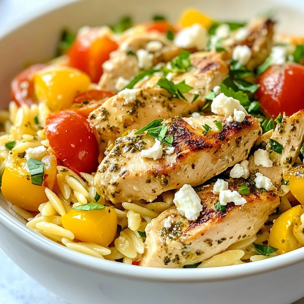 Quick Pasta Recipes Za'atar Chicken Orzo Delight