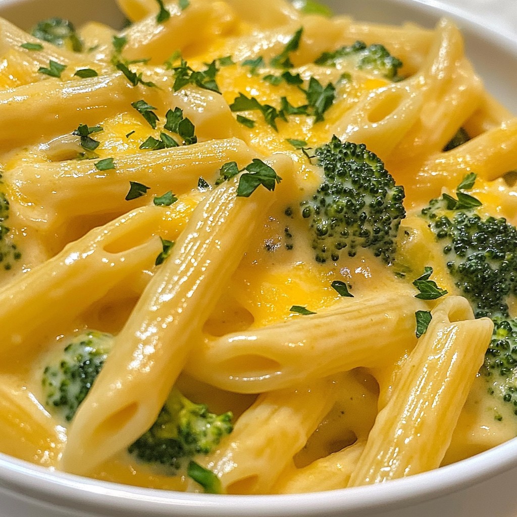 One-pan meals Broccoli Cheddar Penne Delight
