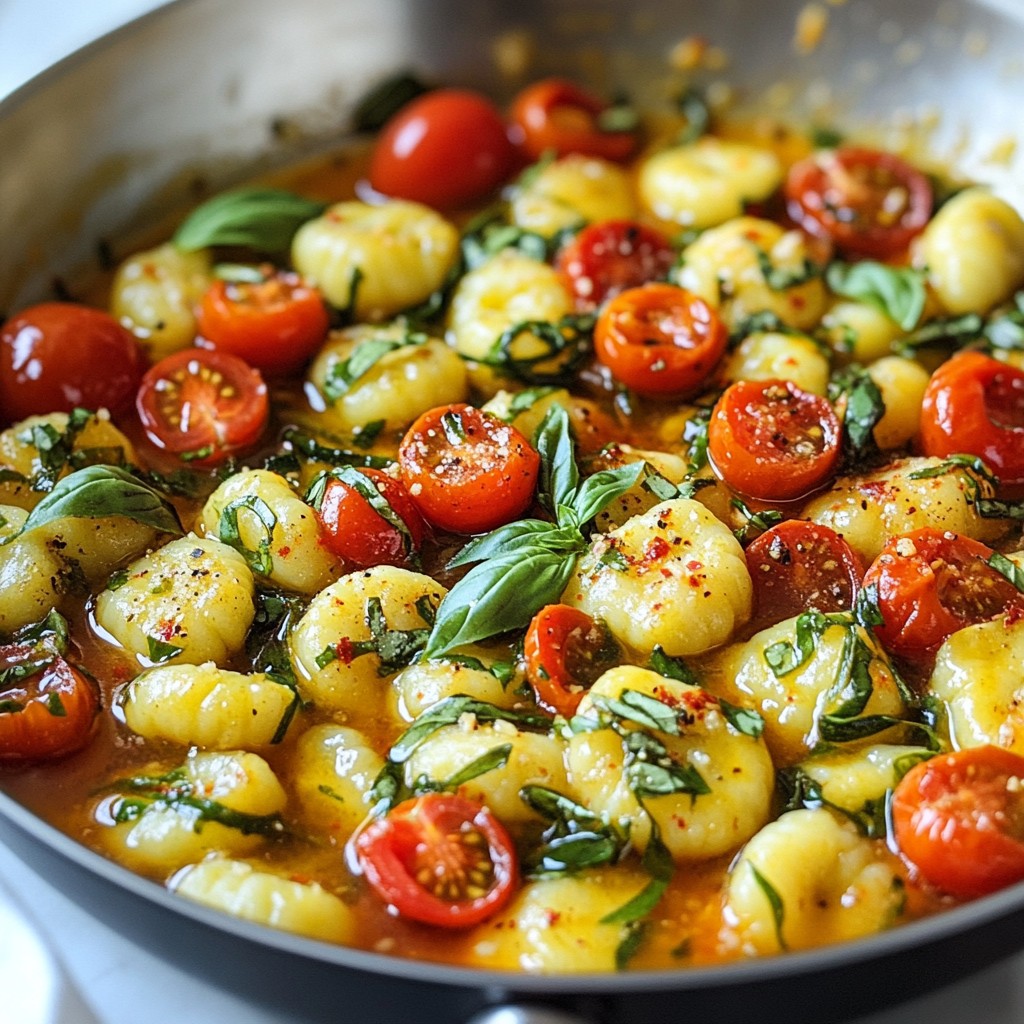 One-Pan Meals Zucchini and Basil Gnocchi Recipe