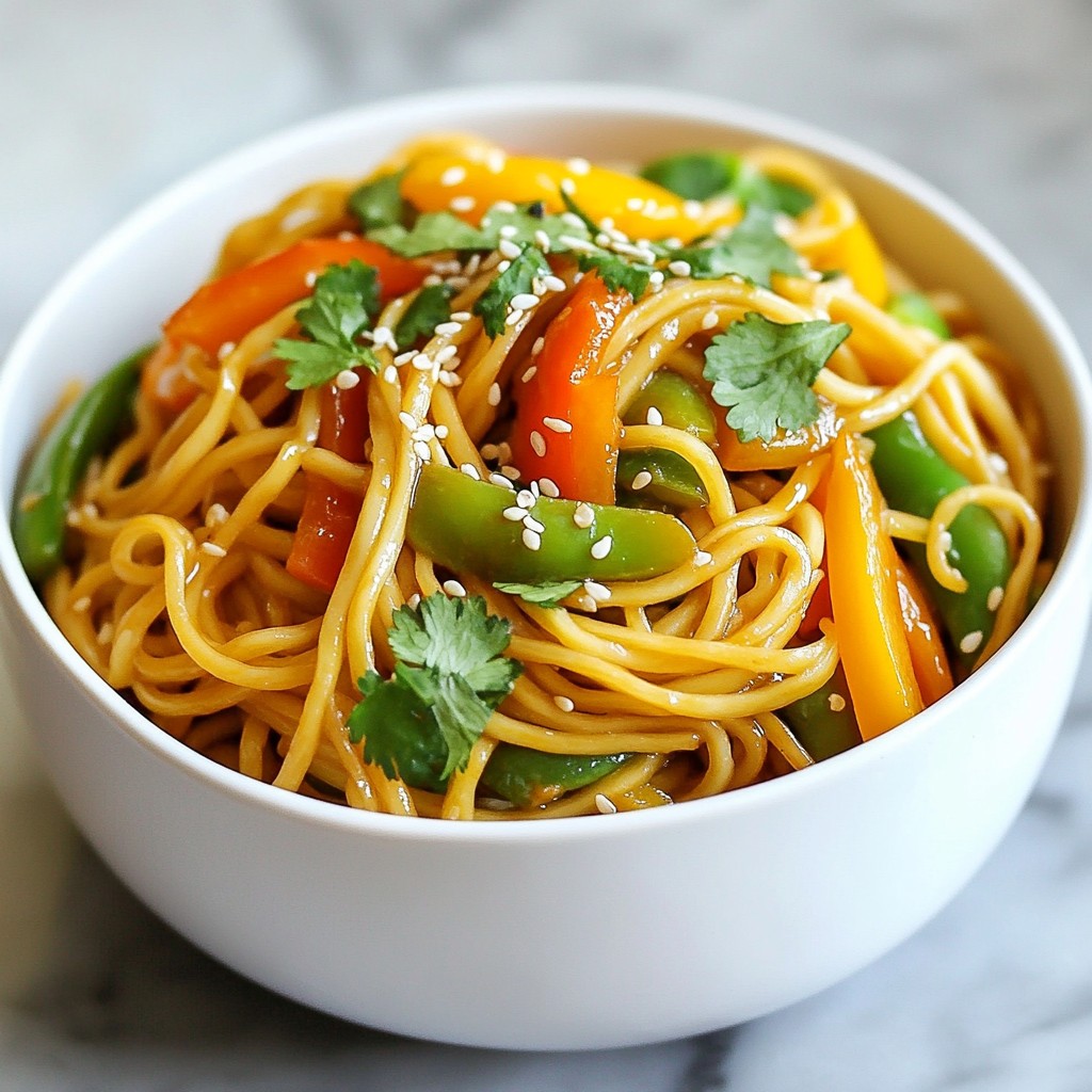 Hearty noodle dishes Spicy Szechuan Lo Mein Recipe