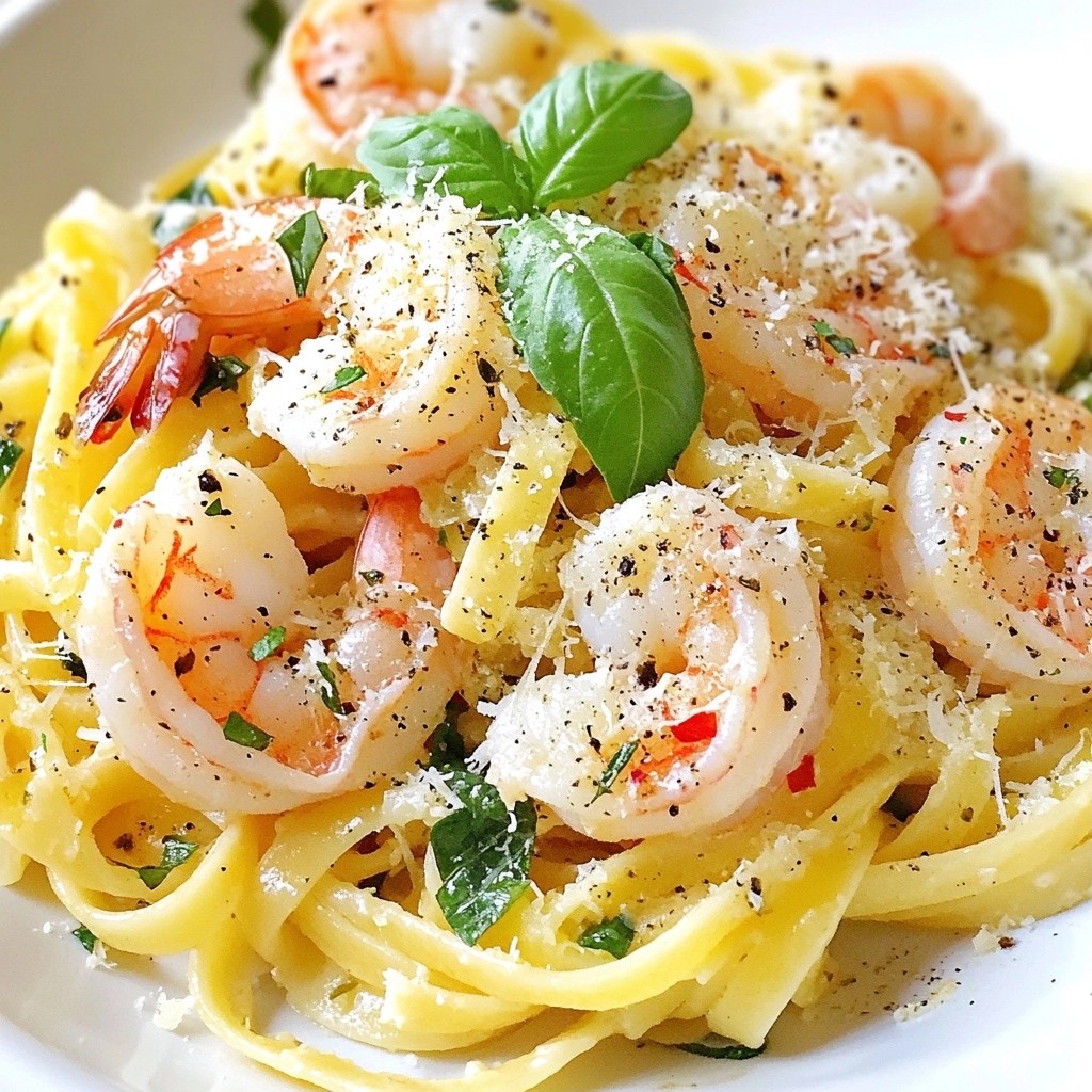 Quick Pasta Recipes with Basil Garlic Shrimp Delight