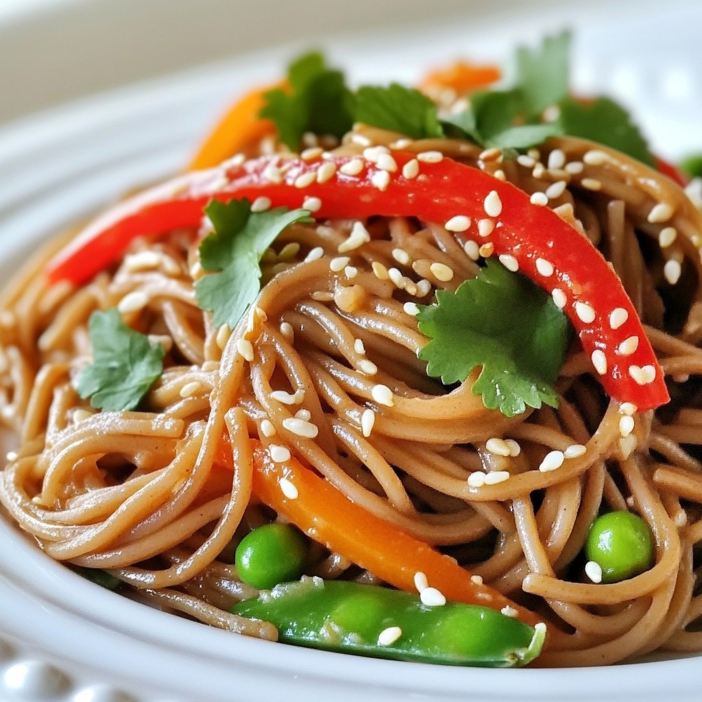 Hearty Soba Noodles with Peanut Sauce Recipe Guide