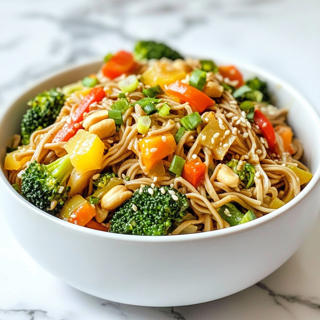 Hearty Noodle Dishes Soba Noodles with Peanut Sauce