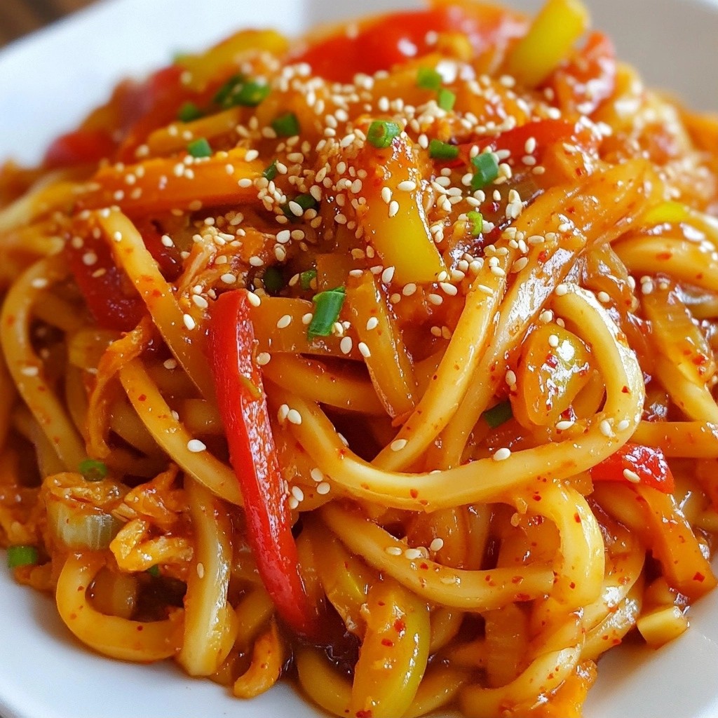 Hearty Noodle Dishes with Spicy Kimchi Udon Recipe