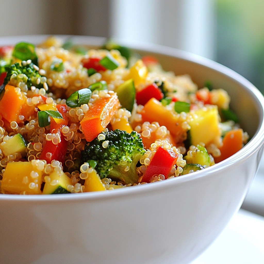 Healthy Noodles Quinoa and Veggie Stir-Fry Delight