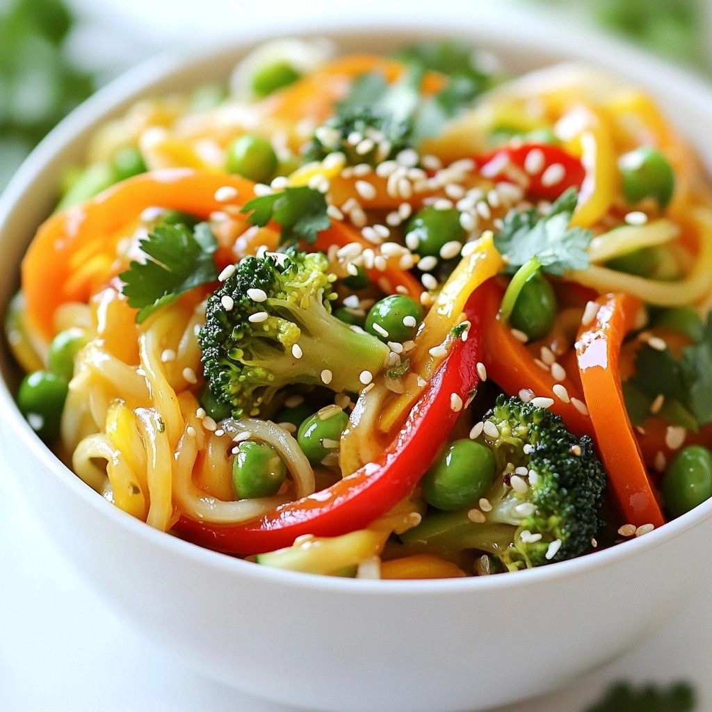 Healthy Noodles Teriyaki Veggie Noodle Stir-Fry Delight