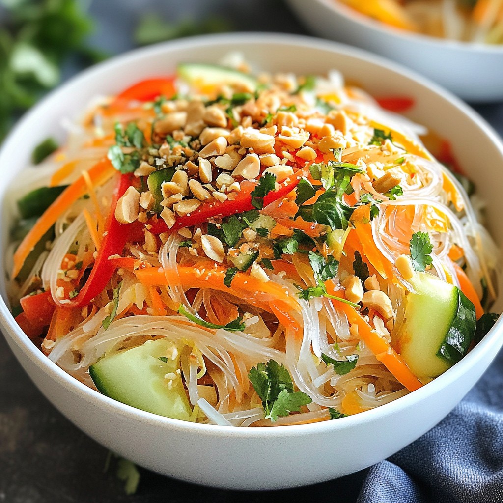 Healthy Noodles Recipes Lemongrass Rice Noodle Bowl