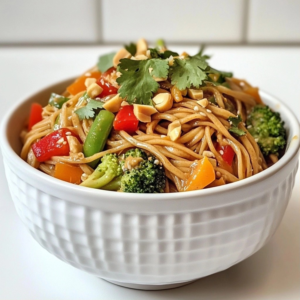Hearty noodle dishes Spicy Peanut Soba Stir-Fry Delight