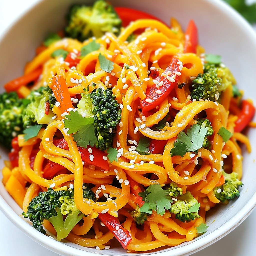 Healthy Noodles Sweet Potato Noodle Stir-Fry Recipe