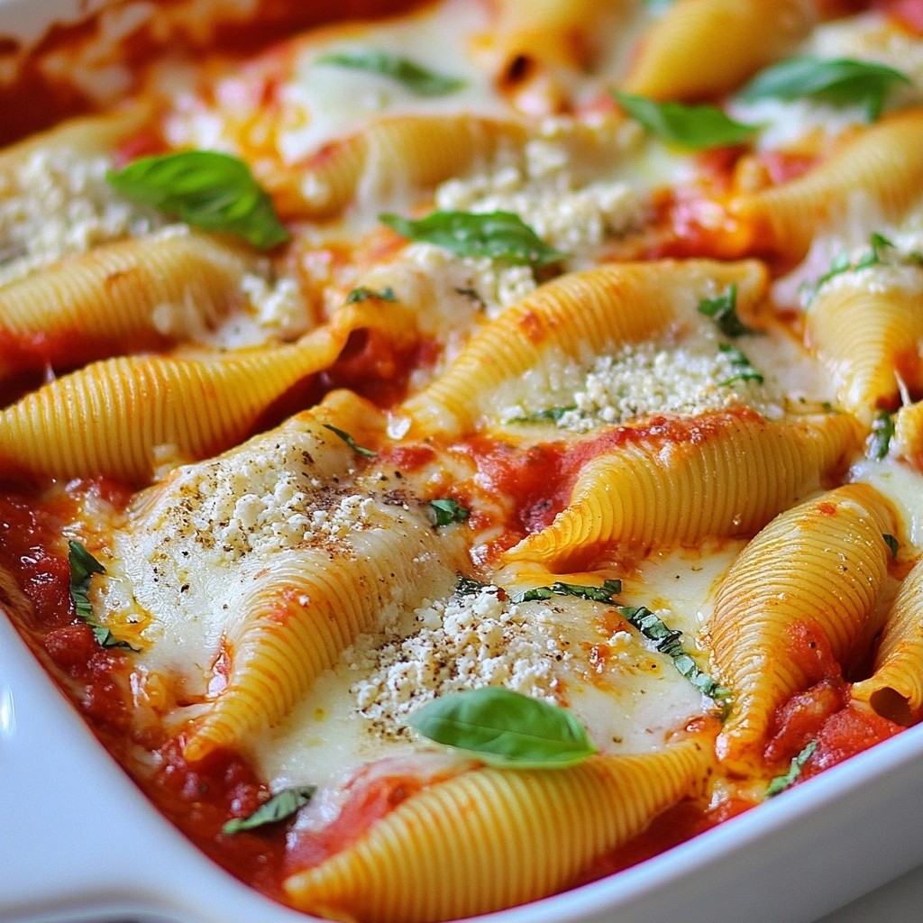 Baked Pasta Delights Four-Cheese Stuffed Shells Recipe