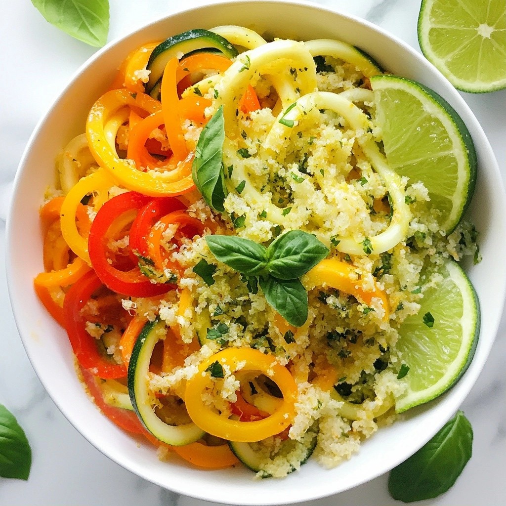 Healthy Noodles Green Curry Cauliflower Noodle Bowl