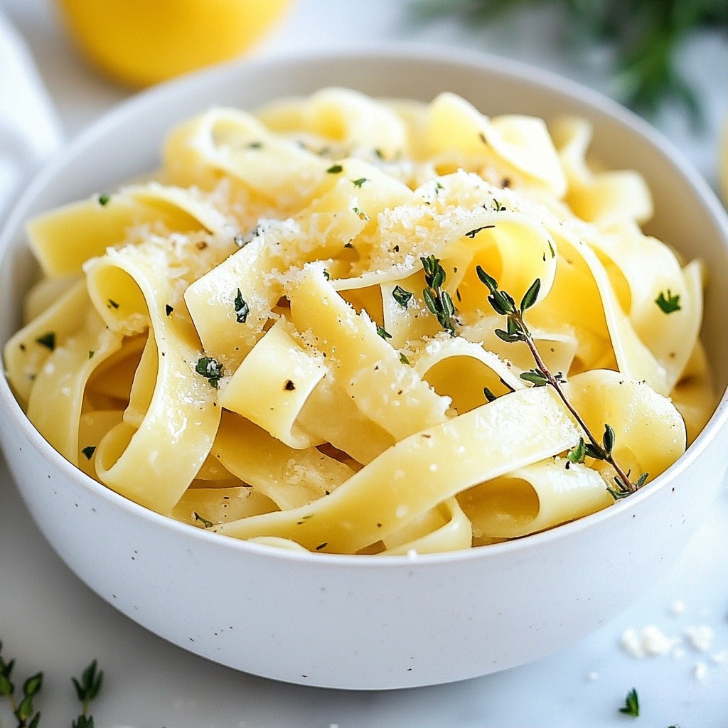 Hearty Noodle Dishes Savory Herb Butter Noodles